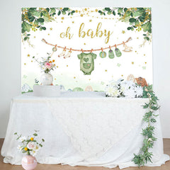 Lofaris Country House Plant Oh Baby Gender Reveal Backdrop