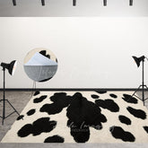 Lofaris Cow Pattern Carpet Fabric Floor Backdrop For Photo
