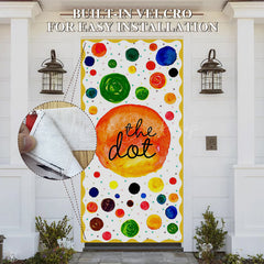 Lofaris Creative Painted Colorful The Dot Party Door Cover