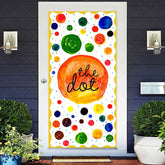 Lofaris Creative Painted Colorful The Dot Party Door Cover
