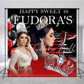 Lofaris Crown Sneaker Ball Custom Sweet 16 Birthday Backdrop