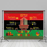 Lofaris Cultural Stripe Traditinal Heritage Kwanzaa Backdrop