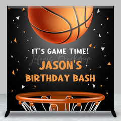 Lofaris Custom Basketball Game Time Boy Birthday Backdrop