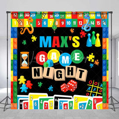 Lofaris Custom Birthday Backdrop Game Night Board Games Dice and Cards Party Decoration