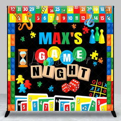 Lofaris Custom Birthday Backdrop Game Night Board Games Dice and Cards Party Decoration