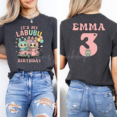 Lofaris Custom Birthday La Bubu Cartoon Tshirts