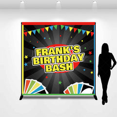 Lofaris Custom Card Game Birthday Bash Backdrop Uno Inspired Colorful Party Theme Personalized Family Night Decor