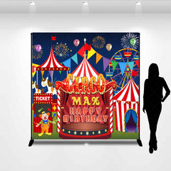 Lofaris Custom Circus Birthday Cartoon Game Night Backdrop