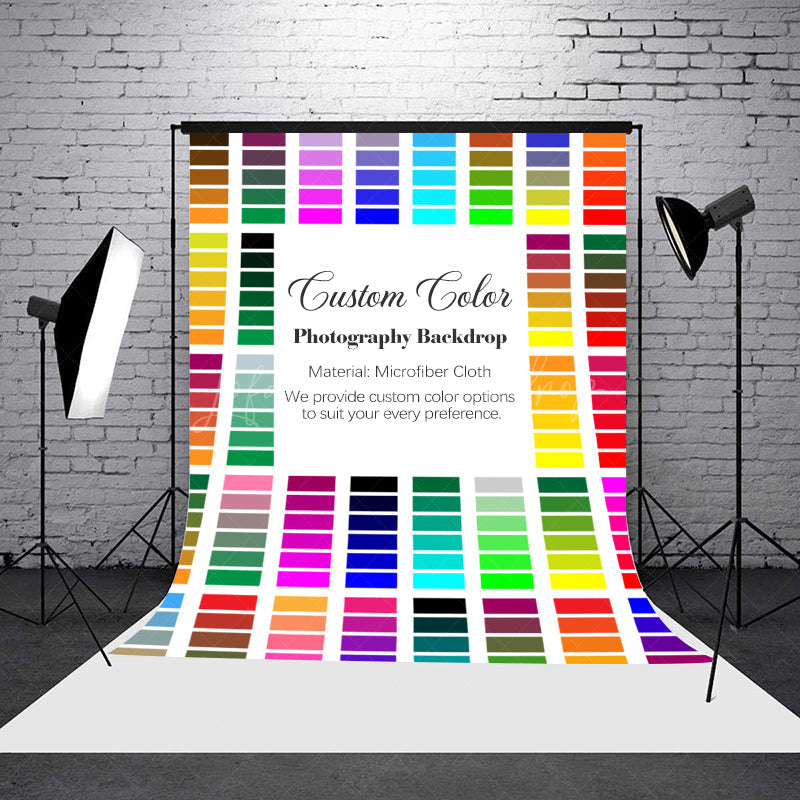 Lofaris Custom Solid Color Microfiber Cloth Photography Backdrop
