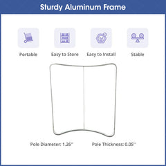Lofaris Custom Curve Pillow Case Tension Fabric Backdrop