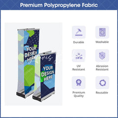Lofaris Custom Deluxe Wide Base Double-side Roll Up Banner Stand