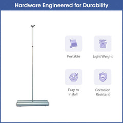 Lofaris Custom Deluxe Wide Base Double-side Roll Up Banner Stand