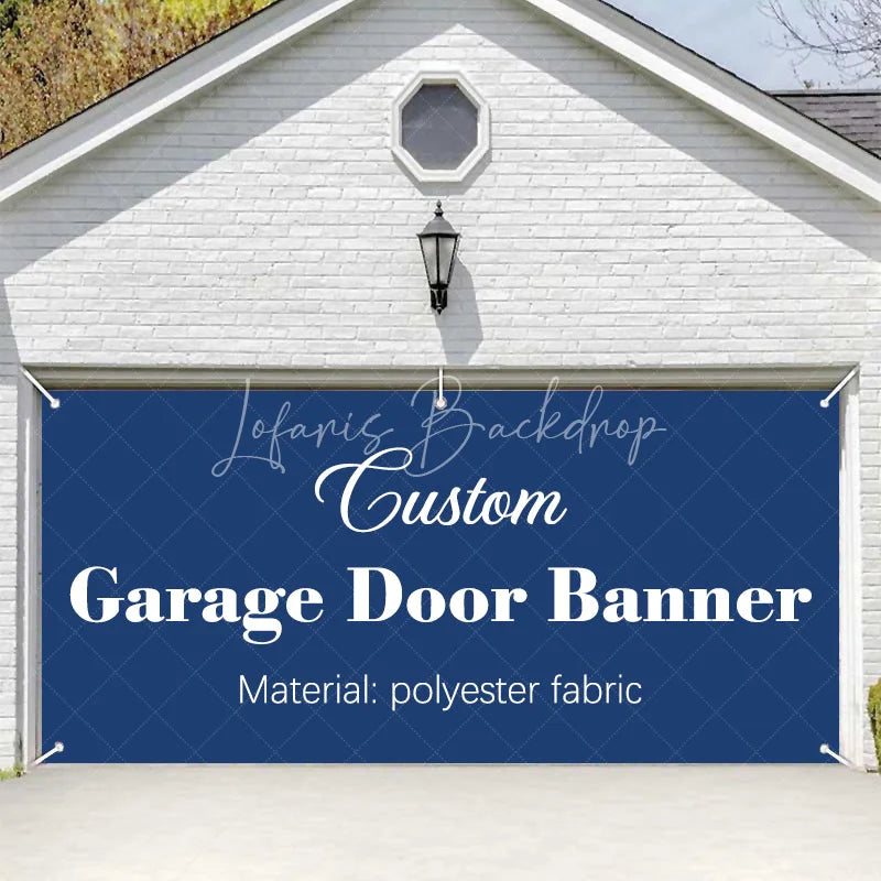 Lofaris Custom Design Photo Text Personalized Garage Door Banner