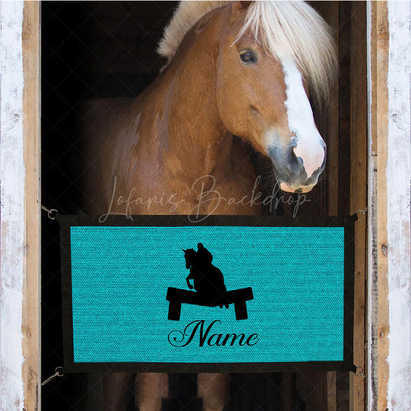 Lofaris Custom Horse Name Stall Guard for Barn Decor
