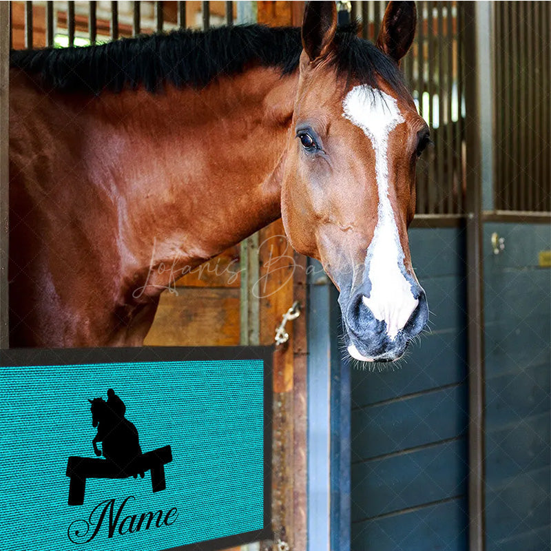 Lofaris Custom Horse Name Stall Guard for Barn Decor