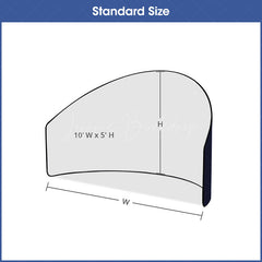 Lofaris Custom Logo 10FT Exhibit Raised Semi Circle Backdrop