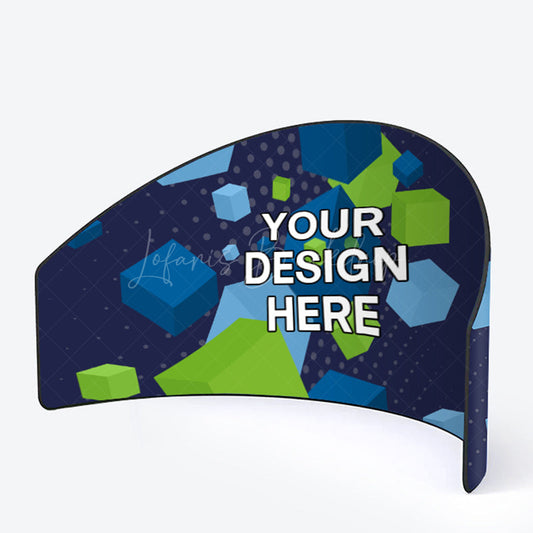 Lofaris Custom Logo 10FT Exhibit Raised Semi Circle Backdrop