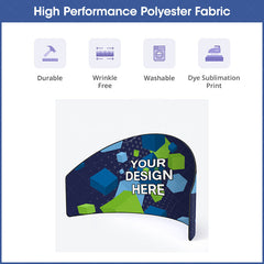 Lofaris Custom Logo 10FT Exhibit Raised Semi Circle Backdrop