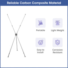 Lofaris Custom Logo Multifunctional Adjustable X Banner Stand