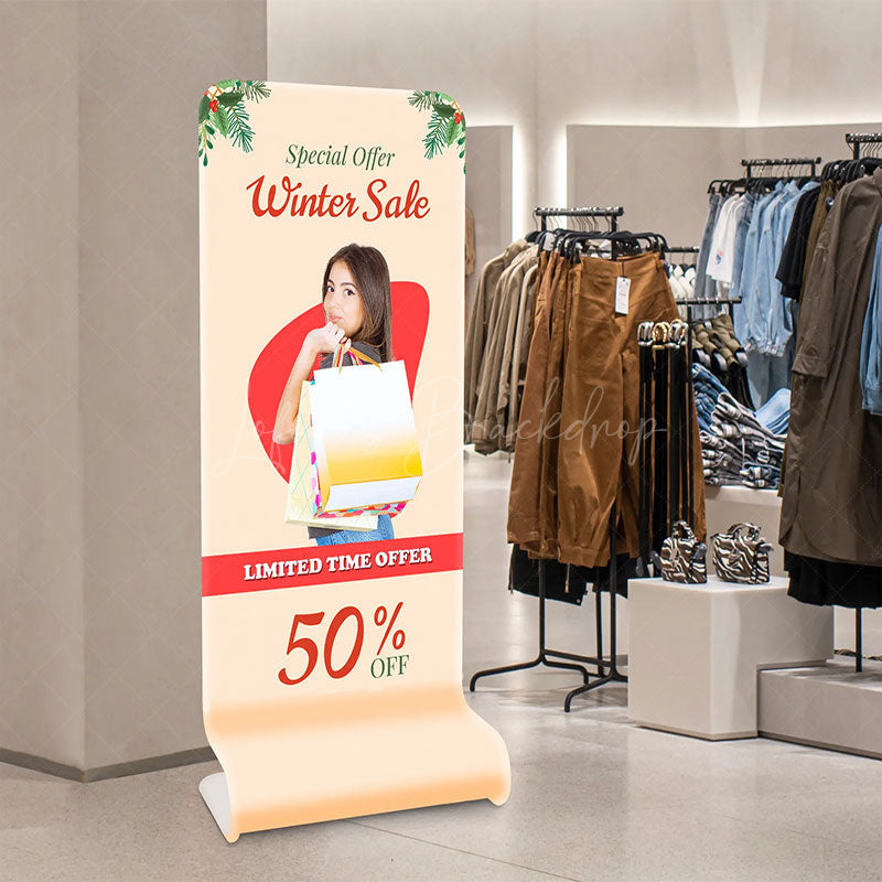 Lofaris Custom Logo Snake B Fabric Display Stand For Exhibition