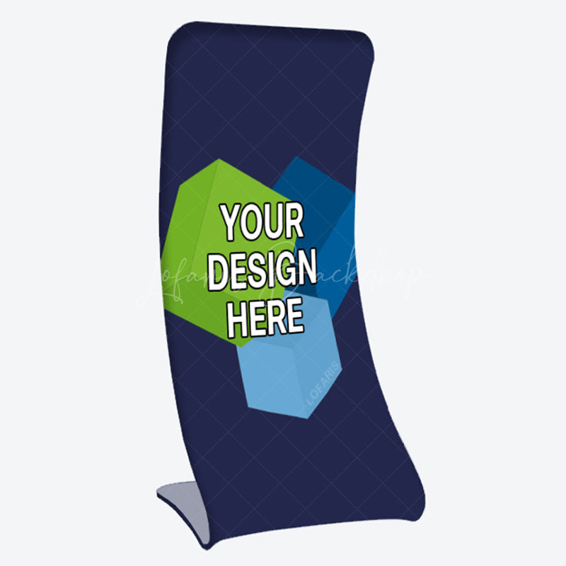 Lofaris Custom Logo Snake C Fabric Display Stand For Trade Show