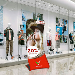 Lofaris Custom Logo Snake C Fabric Display Stand For Trade Show