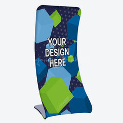 Lofaris Custom Logo Snake C Fabric Display Stand For Trade Show