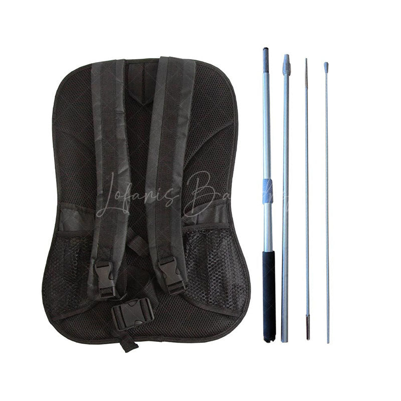 Lofaris Custom Logo Text Carry Backpack Feather Flag