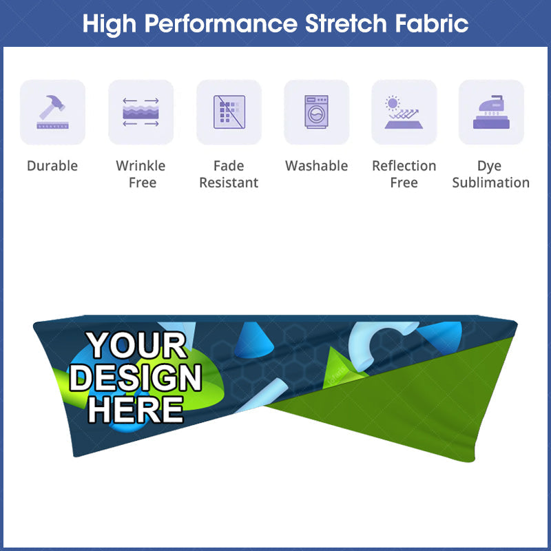 Lofaris Custom Logo Text Commercial Crossover Table Cover