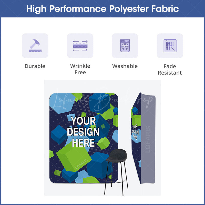 Lofaris Custom Logo Wall Box Fabric Display Backdrop