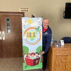 Lofaris Custom Logo X Banner Stand for Business Event