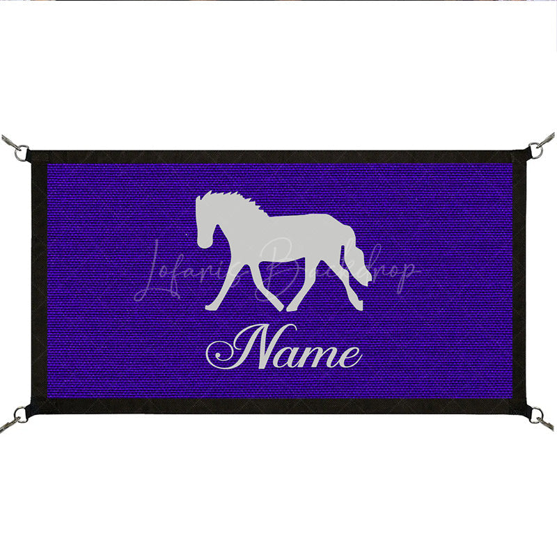 Lofaris Custom Name Logo Printing Horse Stall Guard