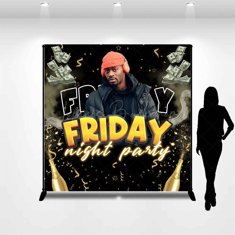 Lofaris Custom Name Photo Dollar Friday Night Party Backdrop