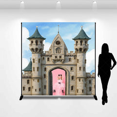 Lofaris Custom Photo Castle Cartoon Sky Birthday Backdrop