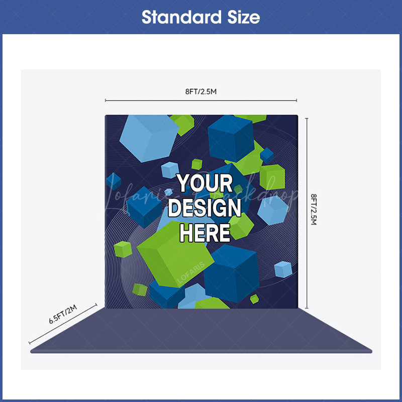 Lofaris Custom Photo L-shape Enclosure Backdrop Display for Event