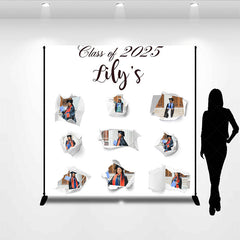 Lofaris Custom Photos Simple Congras Graduation Backdrop