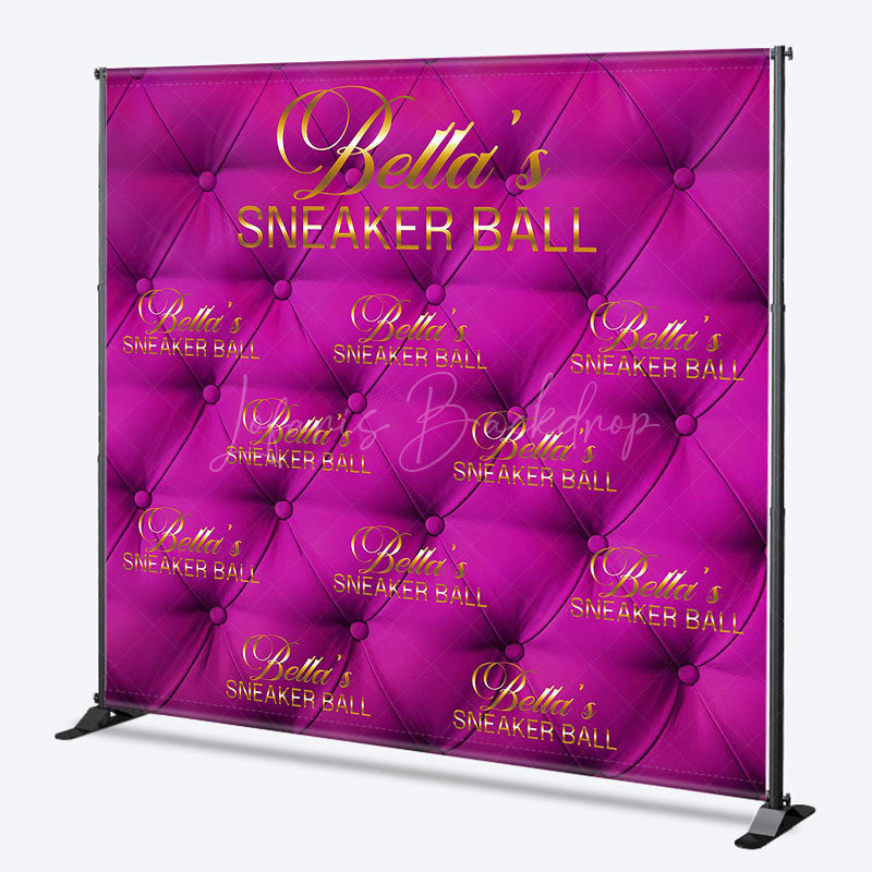 Lofaris Custom Pink Sneaker Ball Step And Repeat Banner