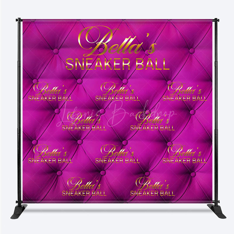 Lofaris Custom Pink Sneaker Ball Step And Repeat Banner