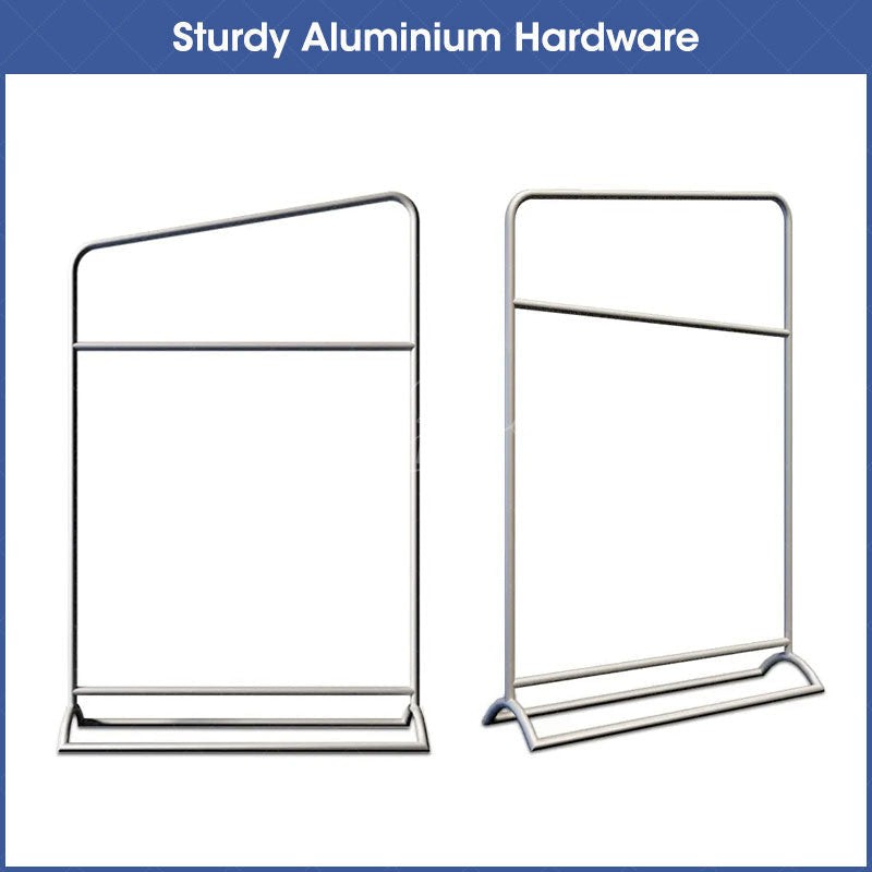 Lofaris Custom Printing Cloth Hanging Display Aluminium Stand