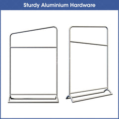 Lofaris Custom Printing Cloth Hanging Display Aluminium Stand