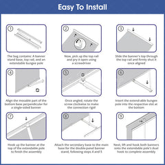 Lofaris Custom Printing Double Sided Lt Banner Stands For Event