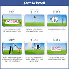 Lofaris Custom Printing Ez-Post Banner Stand For Trade Show