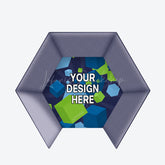 Lofaris Custom Printing Hexagonal Booth Enclosure Backdrop