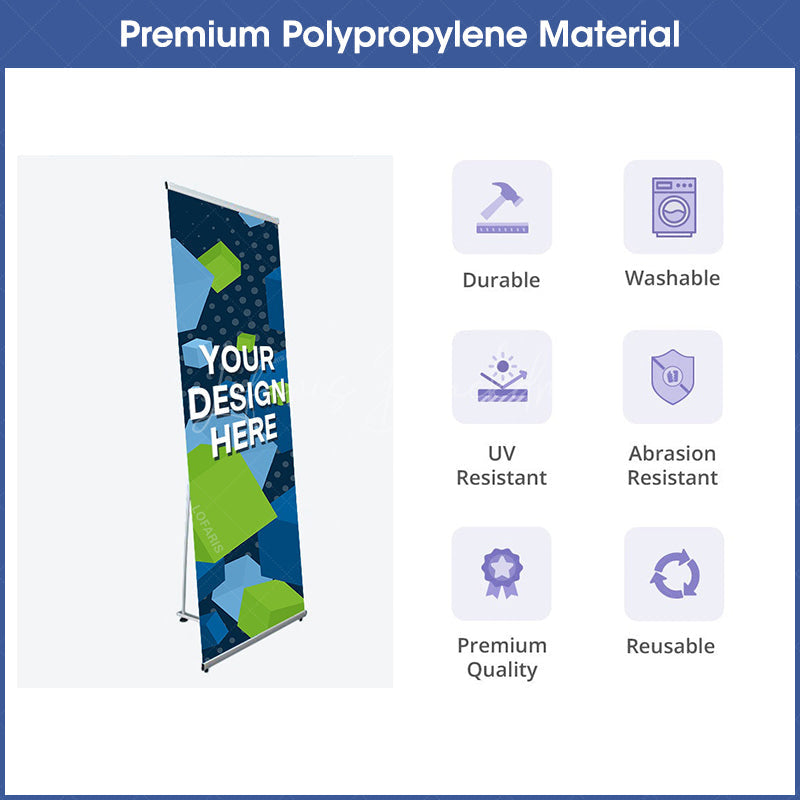 Lofaris Custom Printing L Banner Stand for Trade Show