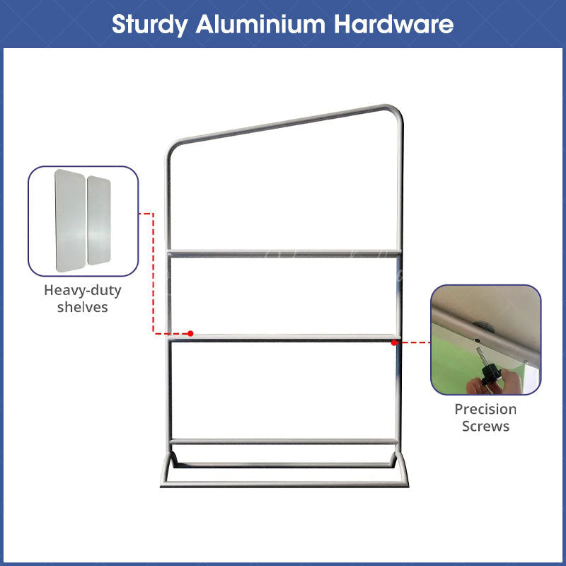 Lofaris Custom Printing Logo Portable Display With Shelves