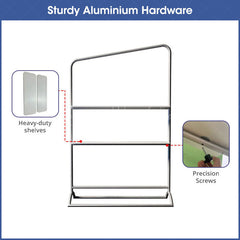 Lofaris Custom Printing Logo Portable Display With Shelves
