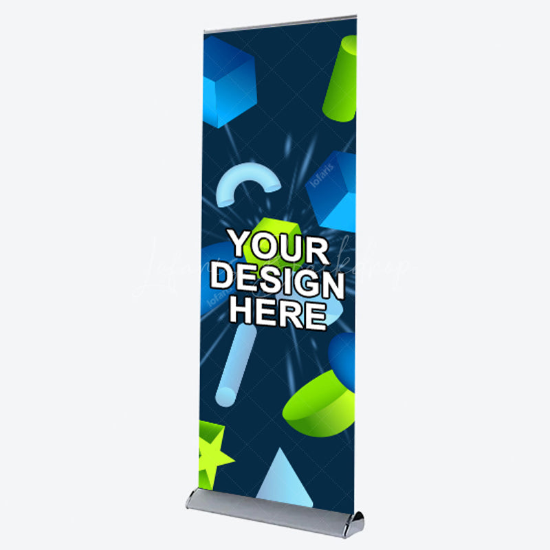 Lofaris Custom Printing Logo Wide Base Roll Up Banner Stand