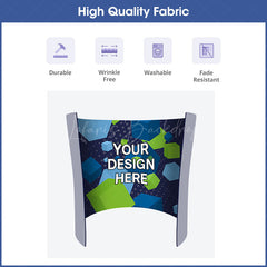Lofaris Custom Printing Oval Enclosure Fabric Backdrop for Business