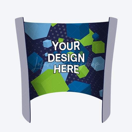 Lofaris Custom Printing Oval Enclosure Fabric Backdrop for Business