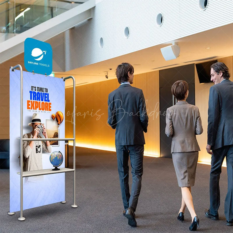 Lofaris Custom Printing Portable Display Shelves With Head